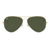 Gafas de sol metal unisex Ray-Ban Aviator doradas